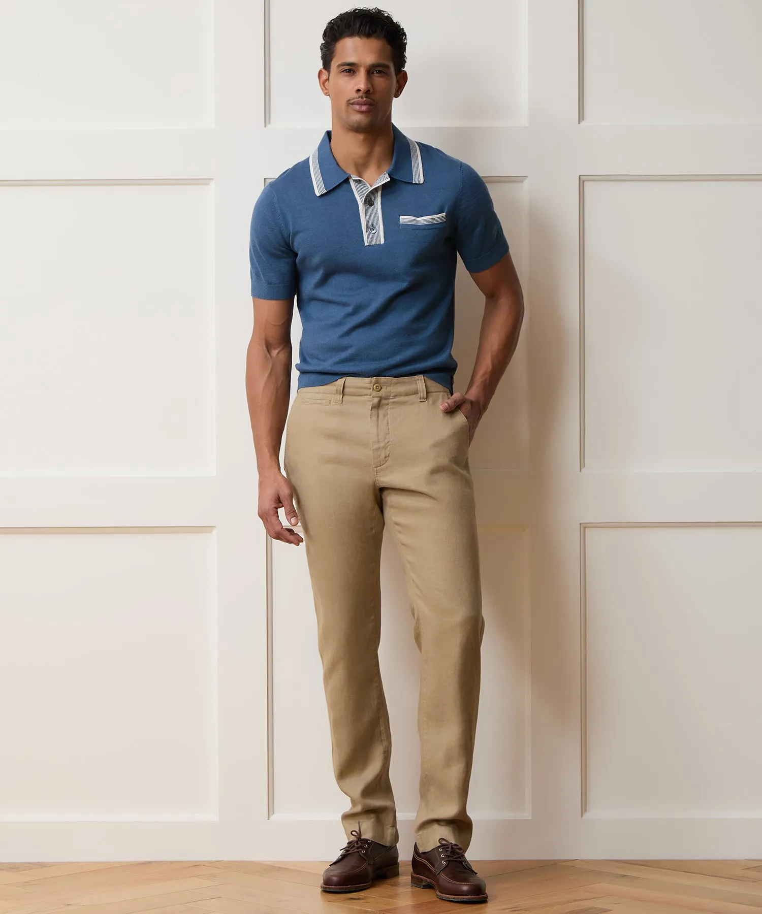 Straight Fit Linen Favorite Pant sold by Todd Snyder product image thumbnail 3