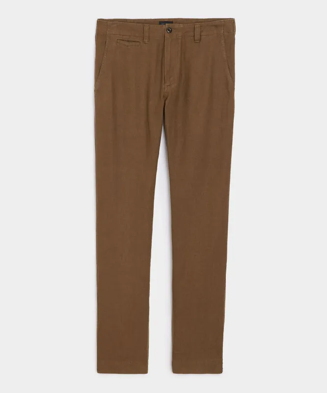 Straight Fit Linen Favorite Pant made by Todd Snyder