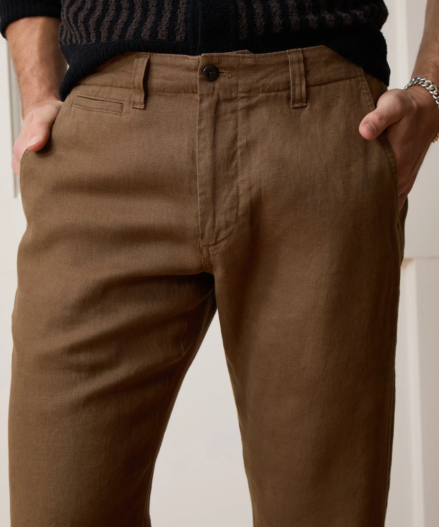Straight Fit Linen Favorite Pant sold by Todd Snyder product image thumbnail 4