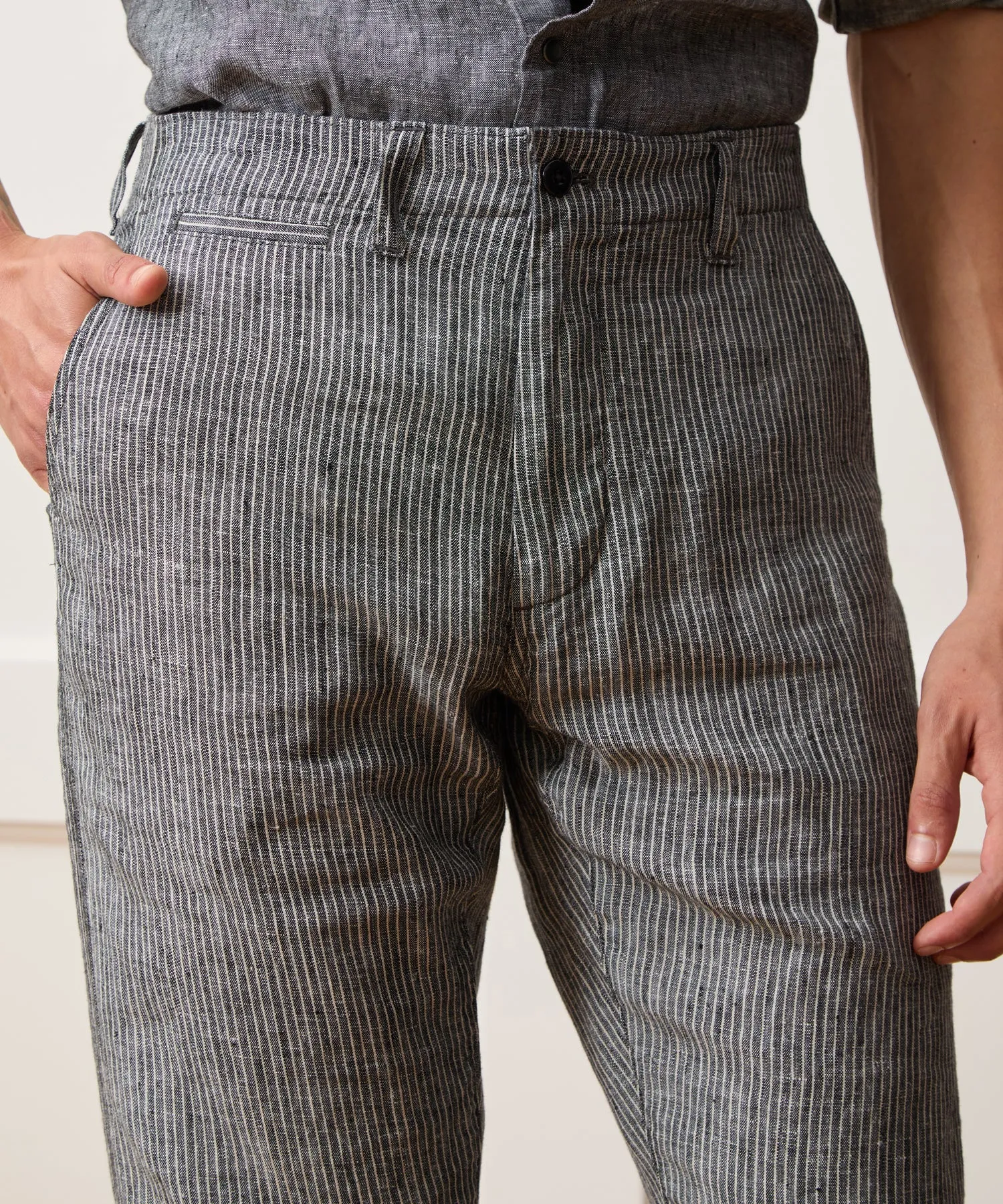 Straight Fit Linen Favorite Pant sold by Todd Snyder product image thumbnail 4