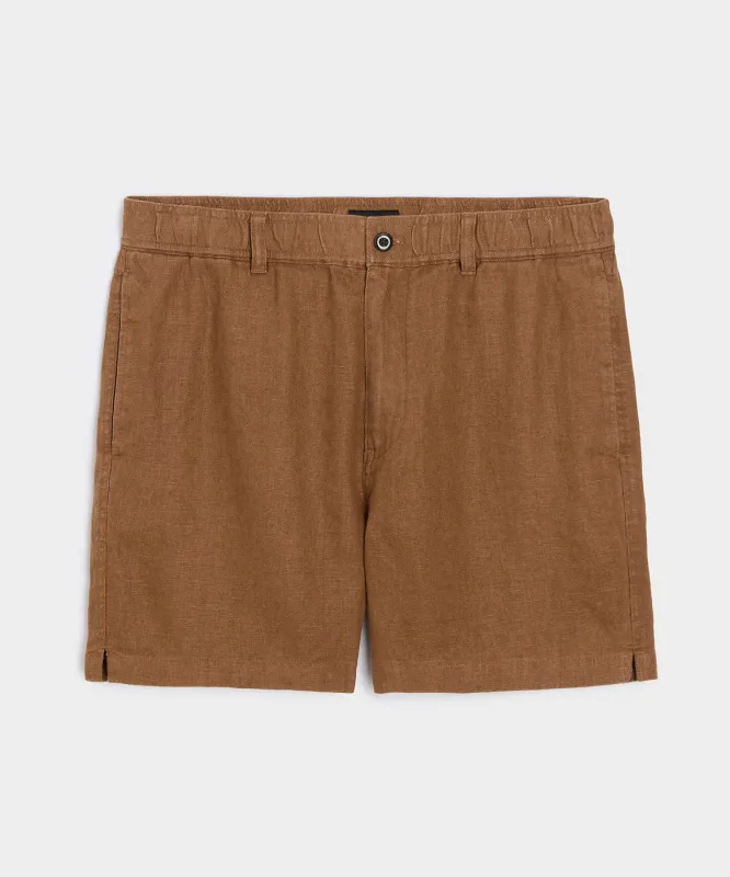5" Linen Beachcomber Short sold by Todd Snyder