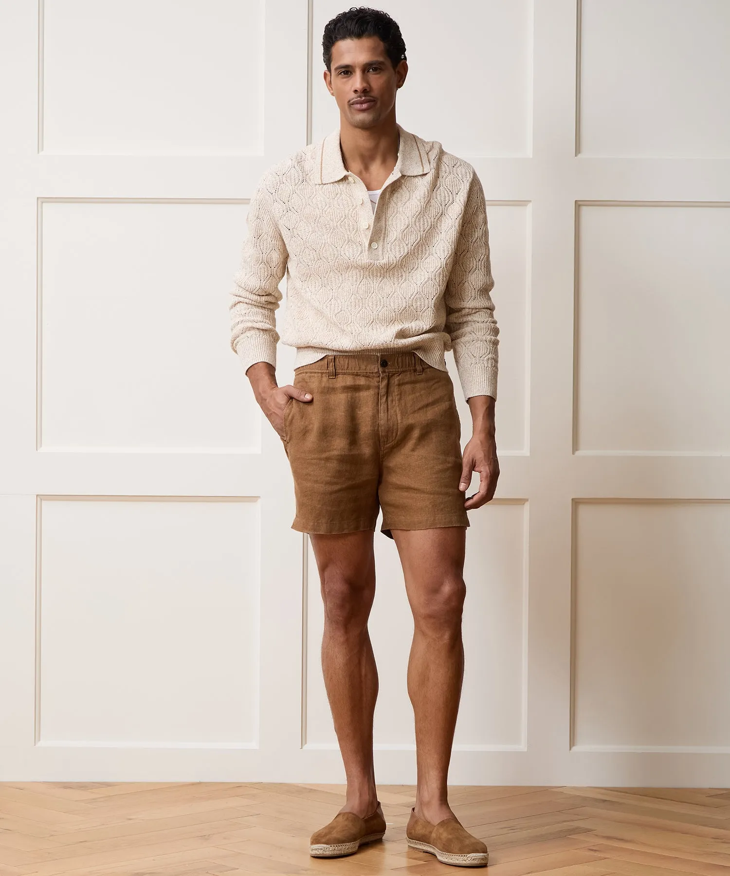 5" Linen Beachcomber Short sold by Todd Snyder product image thumbnail 3