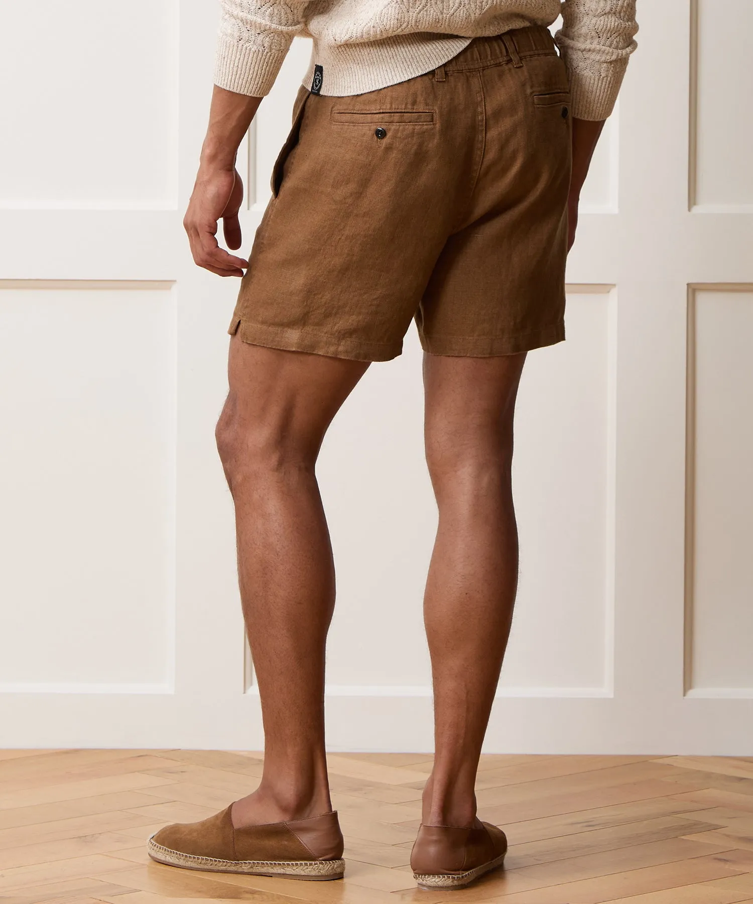 5" Linen Beachcomber Short sold by Todd Snyder product image thumbnail 5