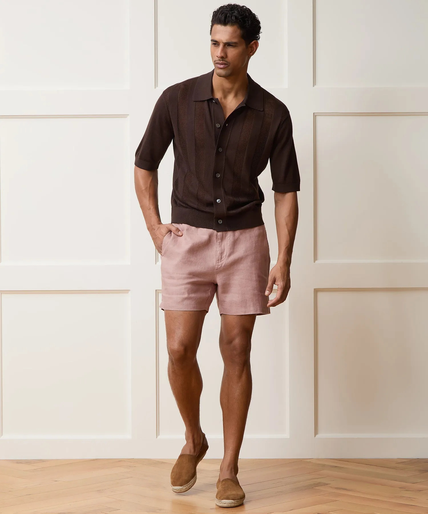 5" Linen Beachcomber Short sold by Todd Snyder product image thumbnail 3