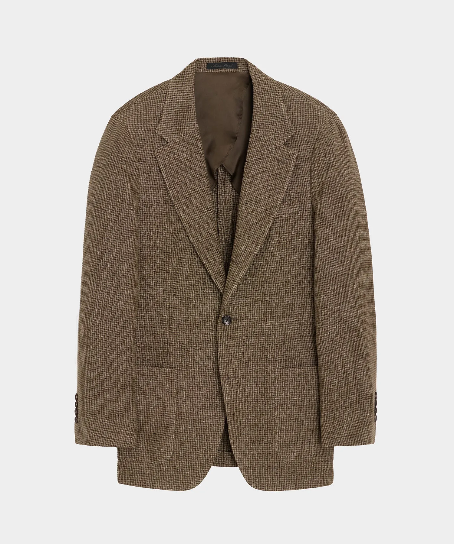 Italian Linen Houndstooth Madison Jacket sold by Todd Snyder