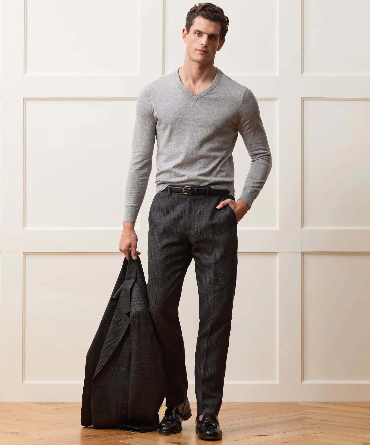 Italian Cotton-Linen Sutton Trouser sold by Todd Snyder product image thumbnail 3