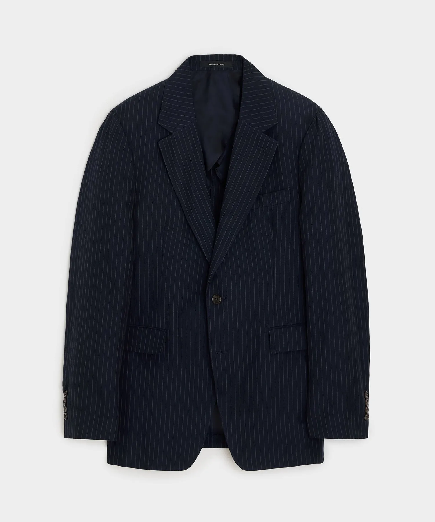 Italian Cotton-Linen Pinstripe Sutton Jacket sold by Todd Snyder