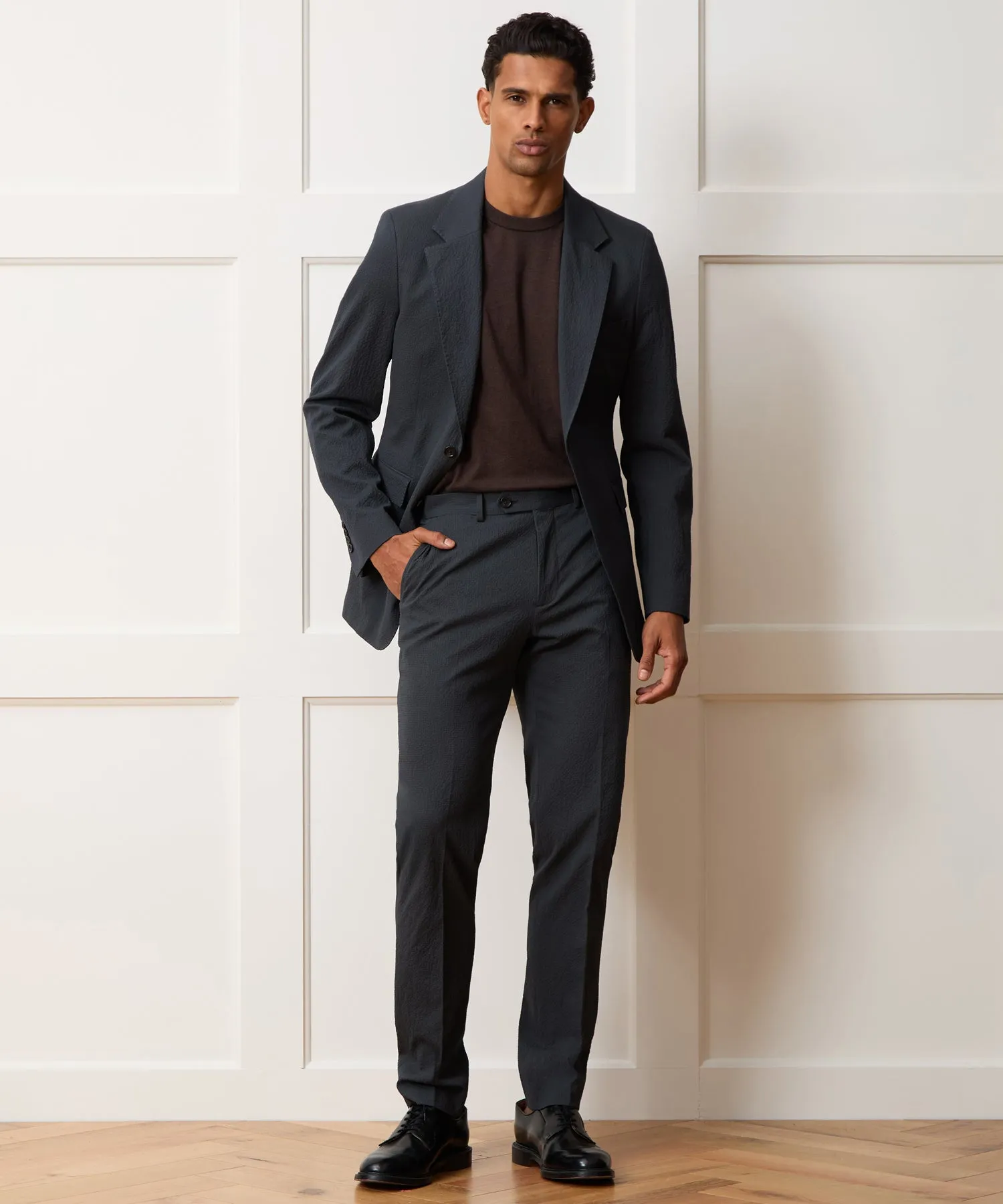 Italian Seersucker Sutton Trouser sold by Todd Snyder product image thumbnail 4