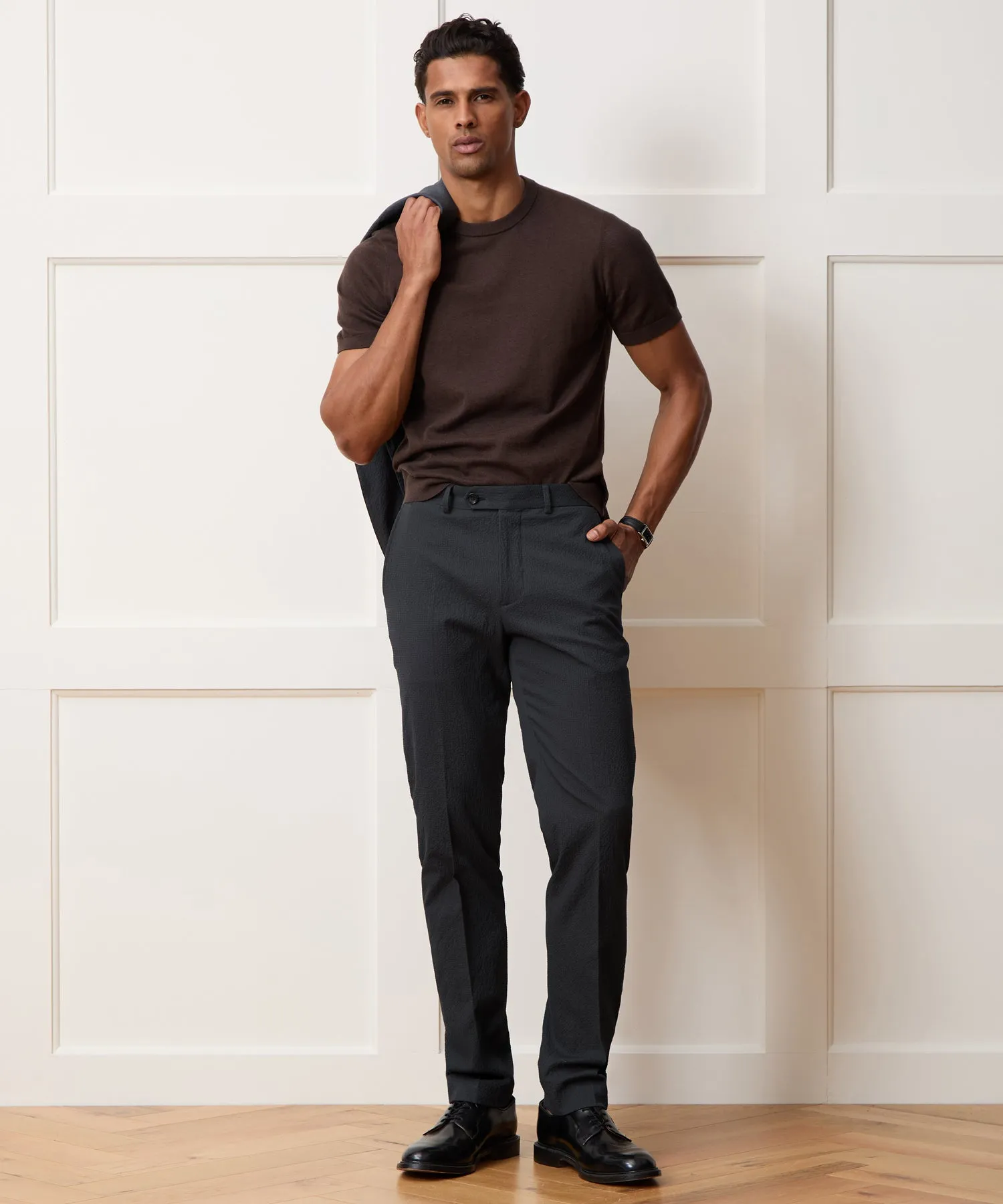 Italian Seersucker Sutton Trouser sold by Todd Snyder product image thumbnail 3