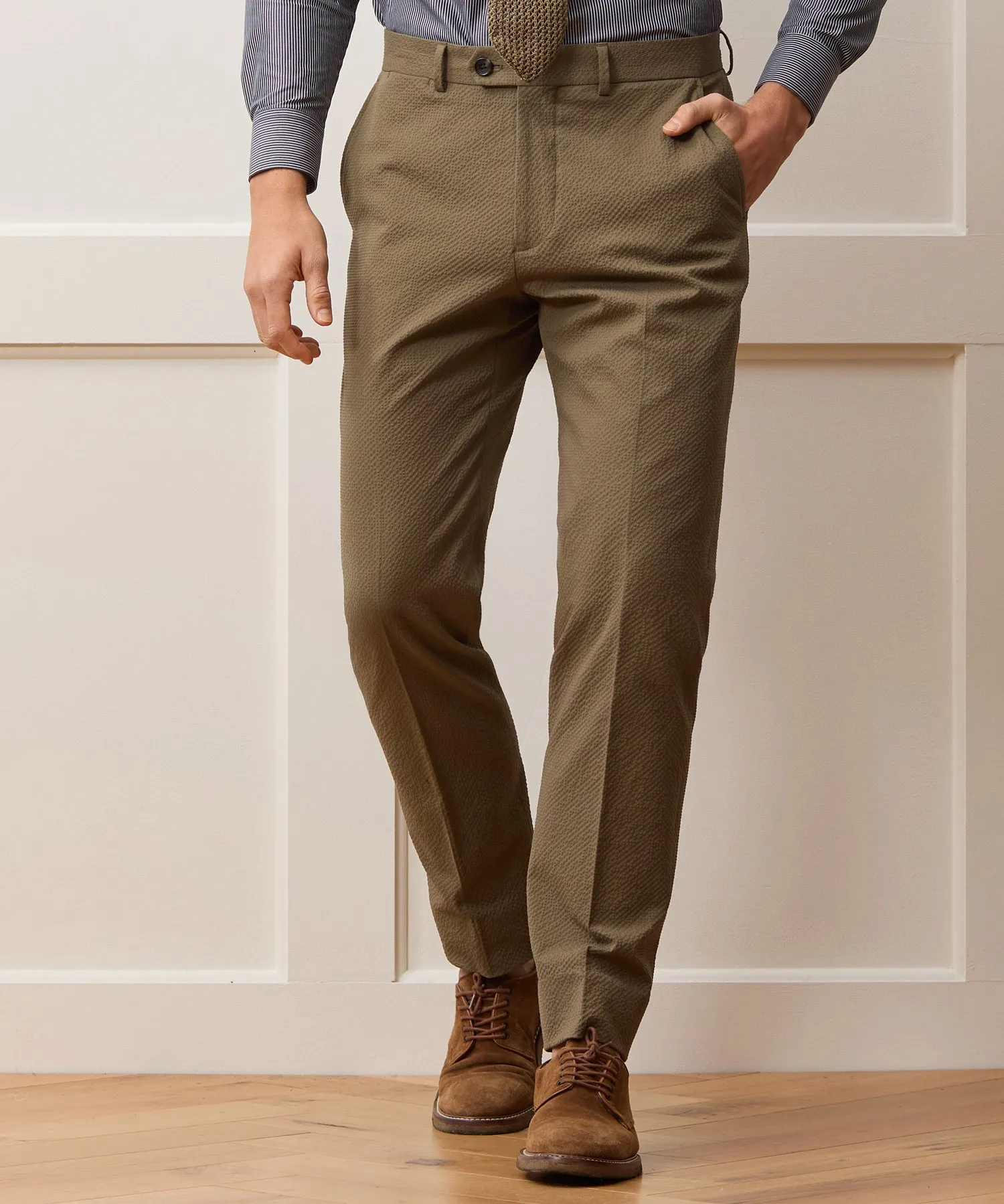 Italian Seersucker Sutton Trouser sold by Todd Snyder product image thumbnail 2