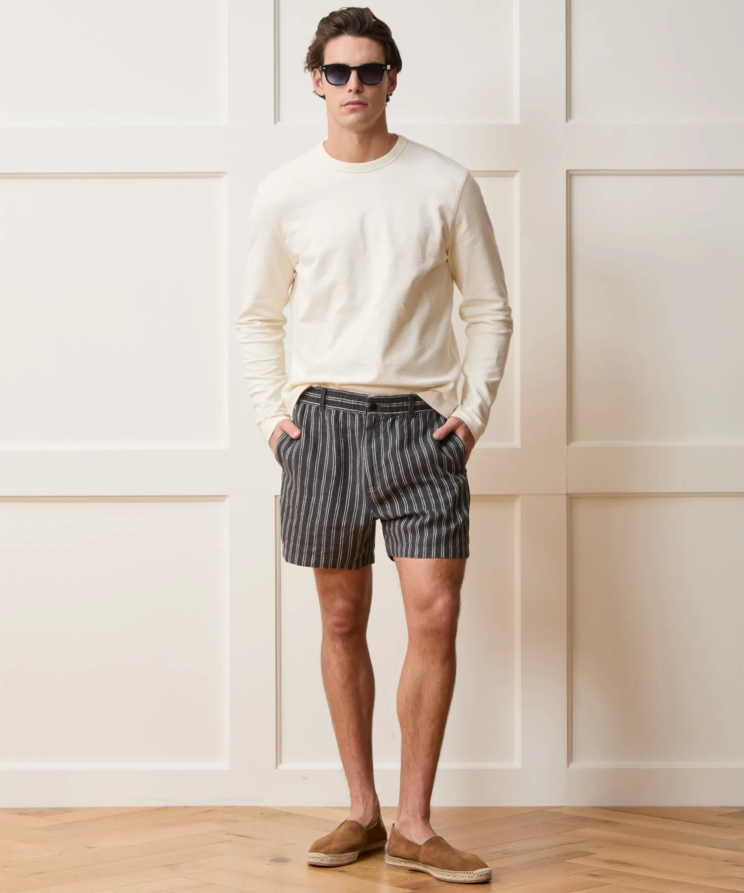 5" Linen Beachcomber Short sold by Todd Snyder product image thumbnail 3