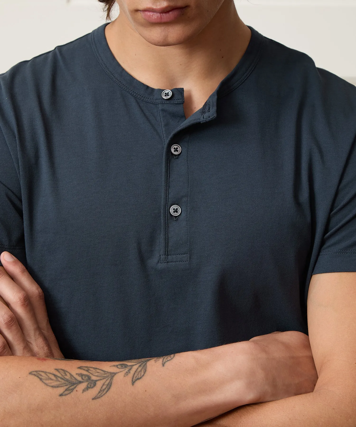 Portuguese Cotton Henley sold by Todd Snyder product image thumbnail 4