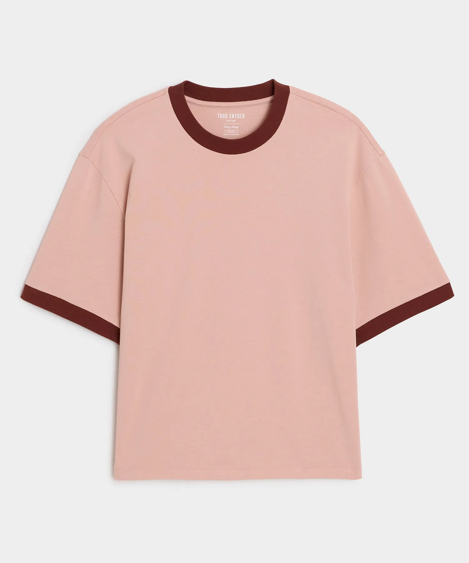 Cropped Portuguese Jersey Ringer Tee sold by Todd Snyder