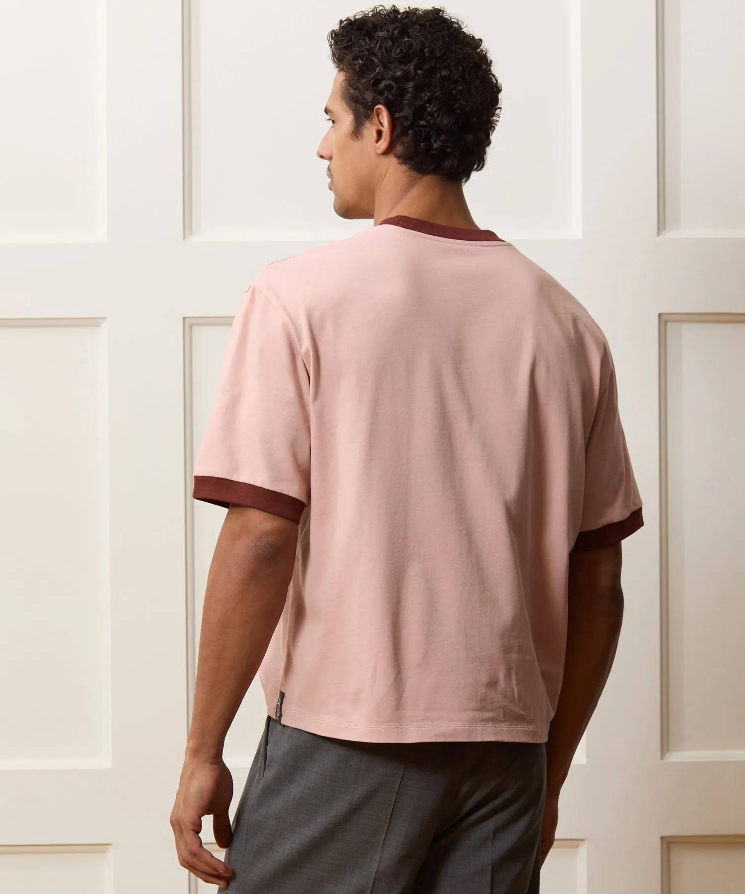 Cropped Portuguese Jersey Ringer Tee sold by Todd Snyder product image thumbnail 5