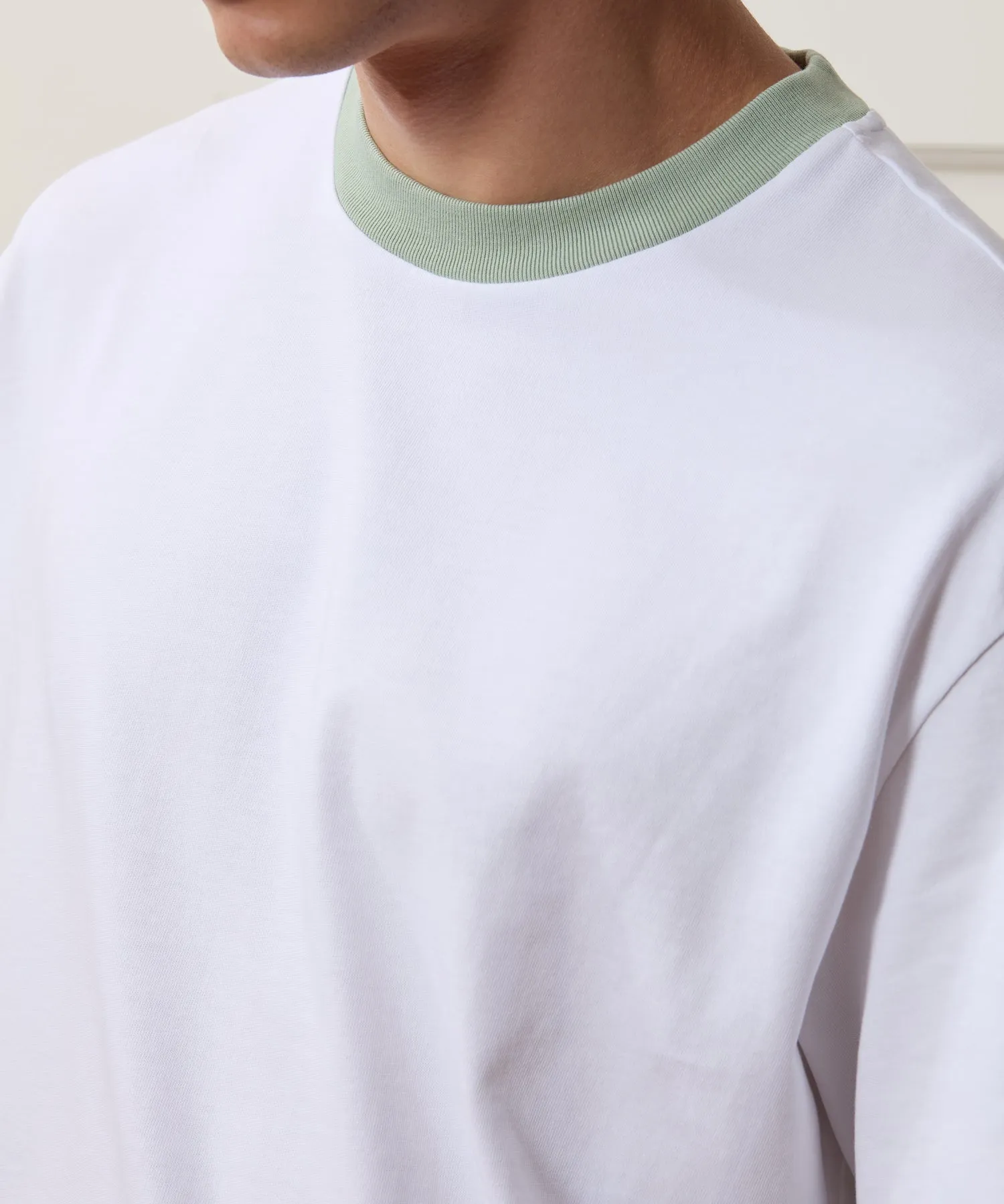 Cropped Portuguese Jersey Ringer Tee sold by Todd Snyder product image thumbnail 4