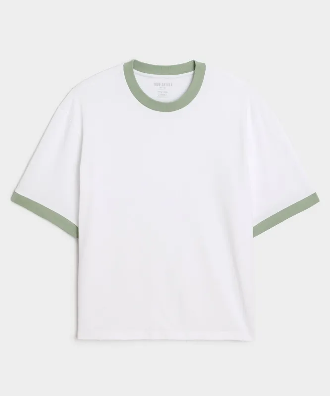 Cropped Portuguese Jersey Ringer Tee made by Todd Snyder