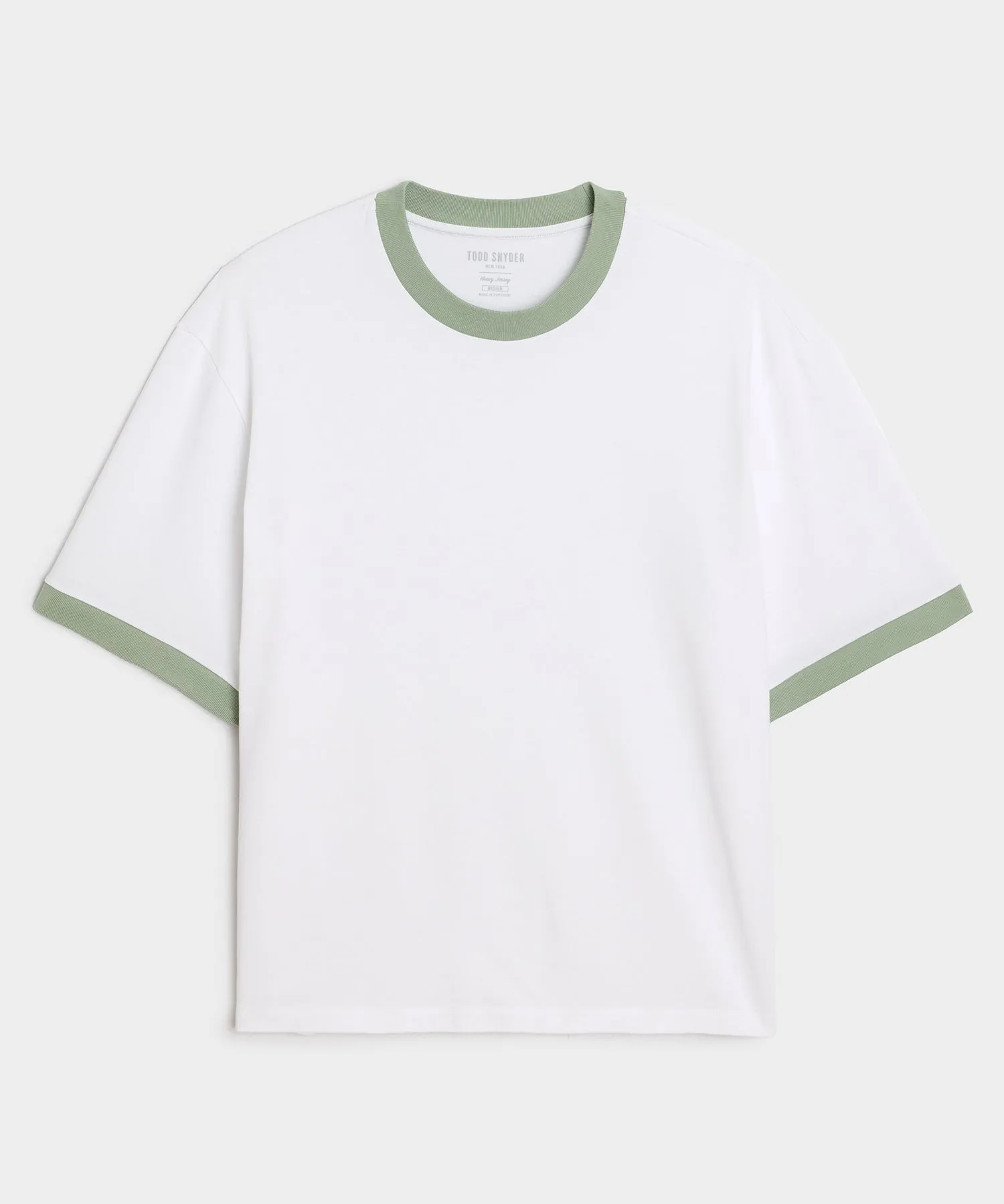 Cropped Portuguese Jersey Ringer Tee sold by Todd Snyder