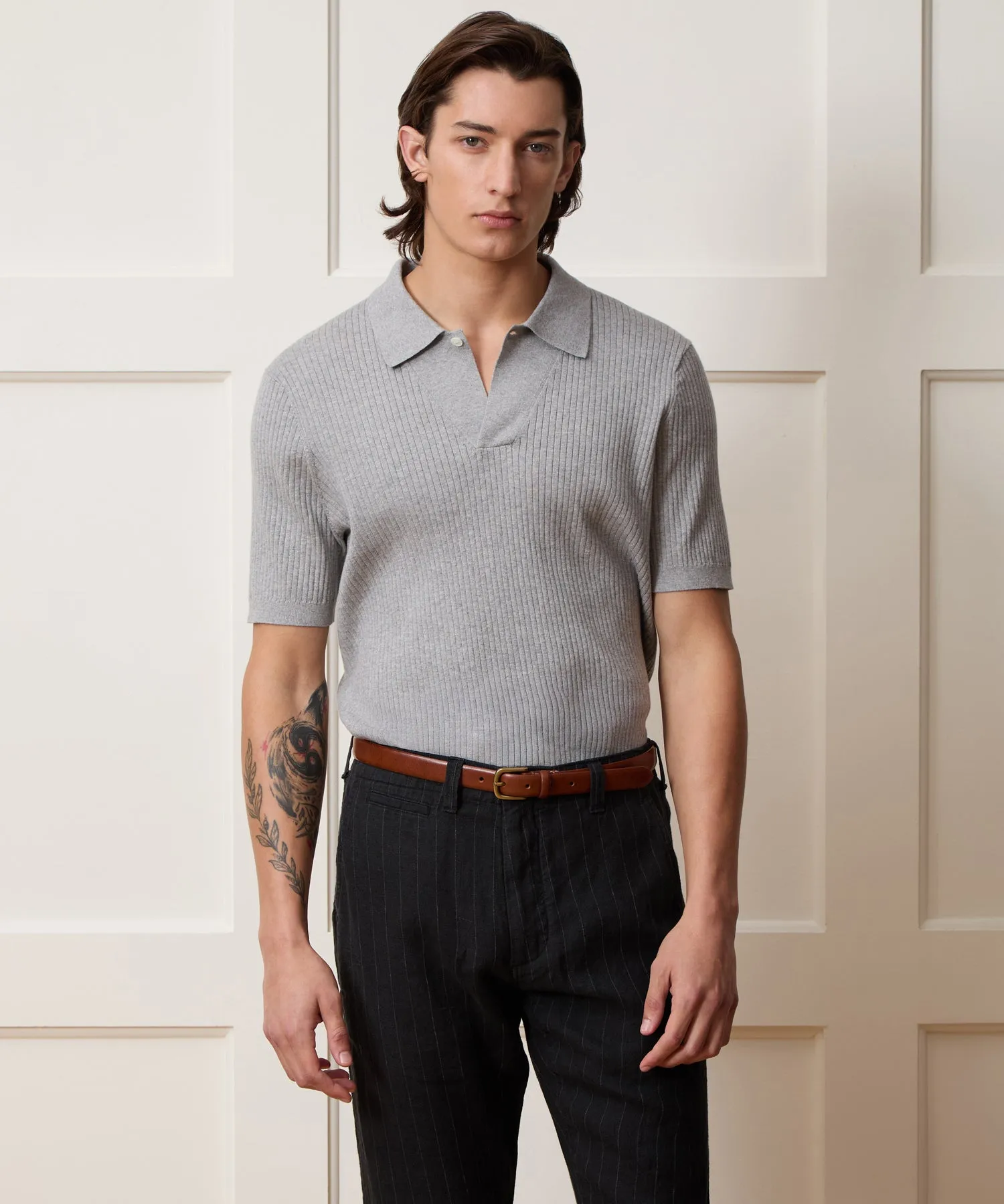 Cotton-Cashmere Sweater Polo sold by Todd Snyder product image thumbnail 2