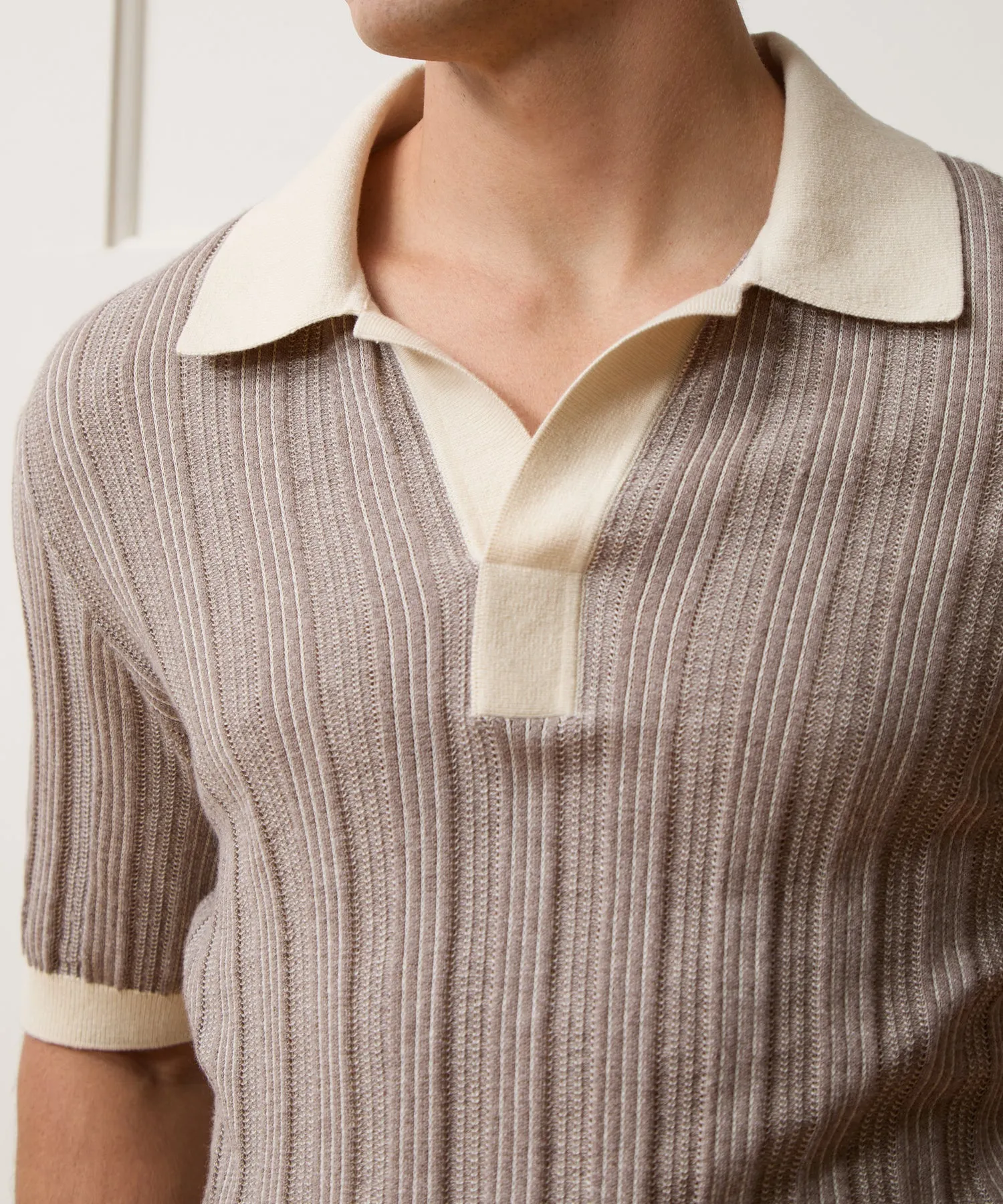 Casanova Sweater Polo sold by Todd Snyder product image thumbnail 3