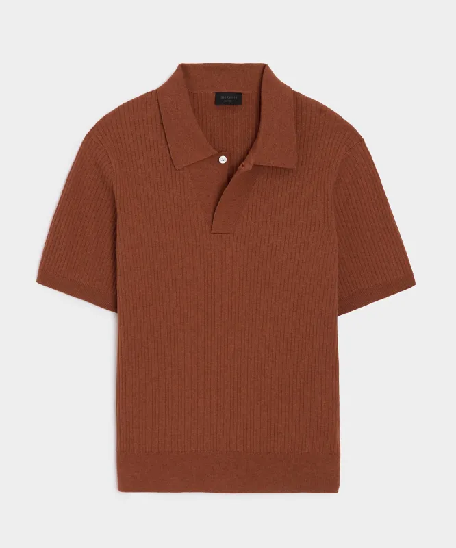 Cotton-Cashmere Sweater Polo sold by Todd Snyder