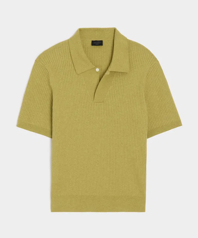 Cotton-Cashmere Sweater Polo sold by Todd Snyder