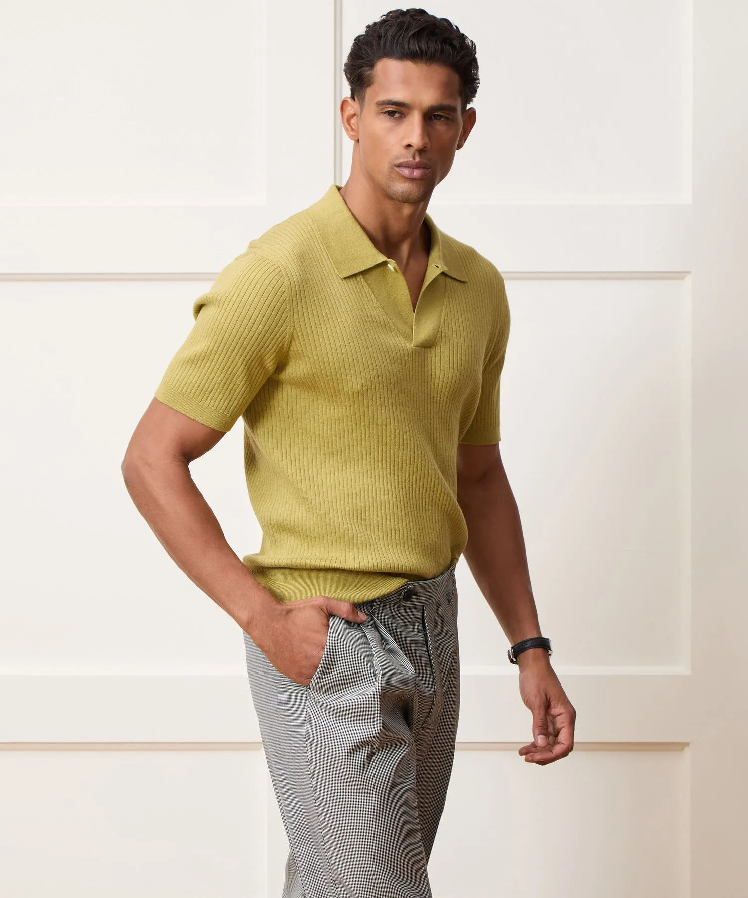 Cotton-Cashmere Sweater Polo sold by Todd Snyder product image thumbnail 2