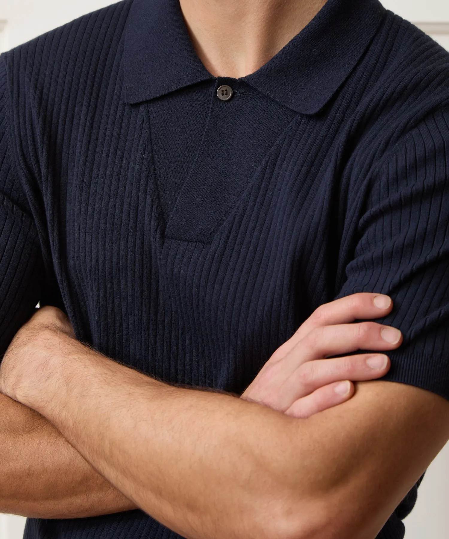 Cotton-Cashmere Sweater Polo sold by Todd Snyder product image thumbnail 3