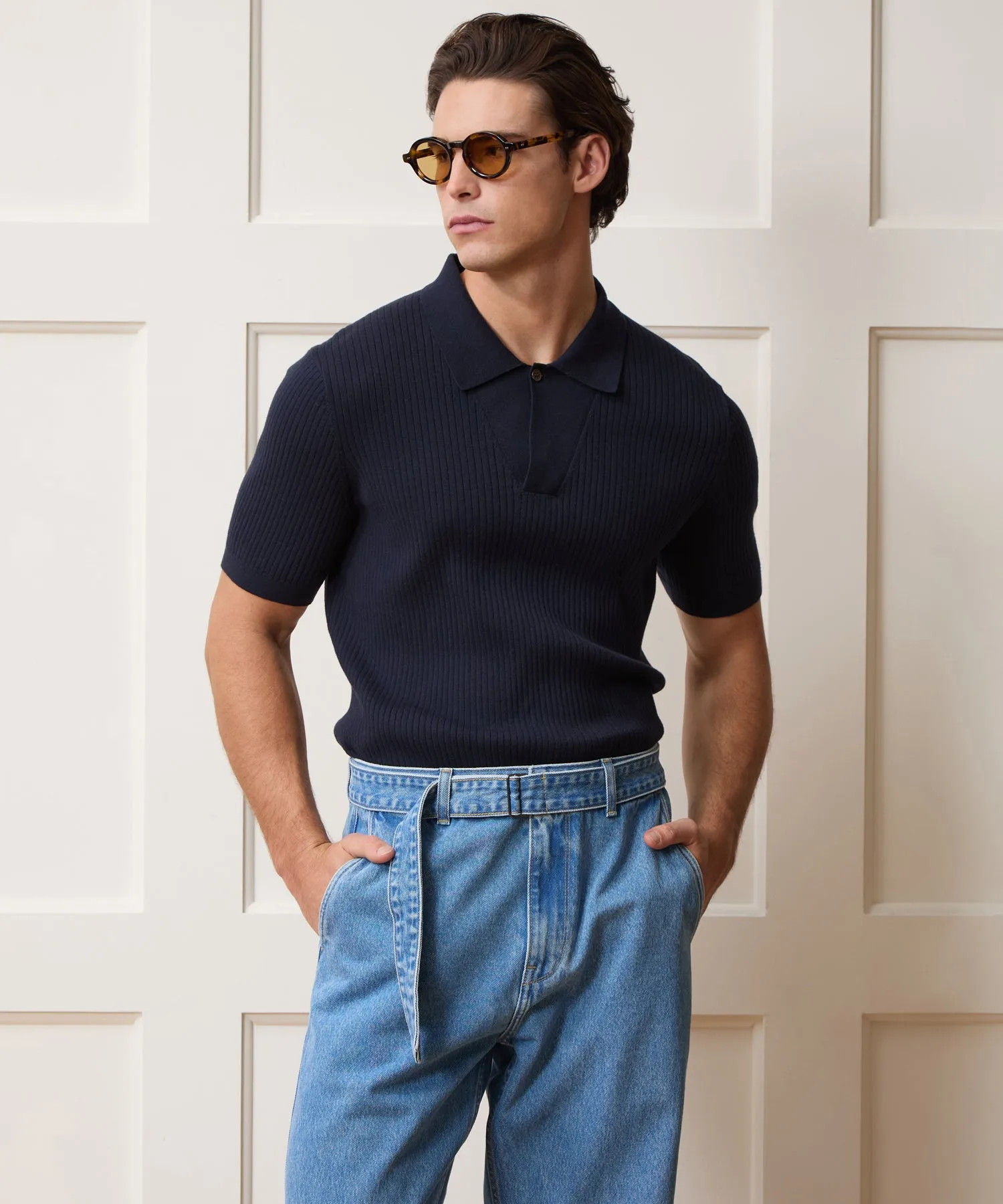 Cotton-Cashmere Sweater Polo sold by Todd Snyder product image thumbnail 2