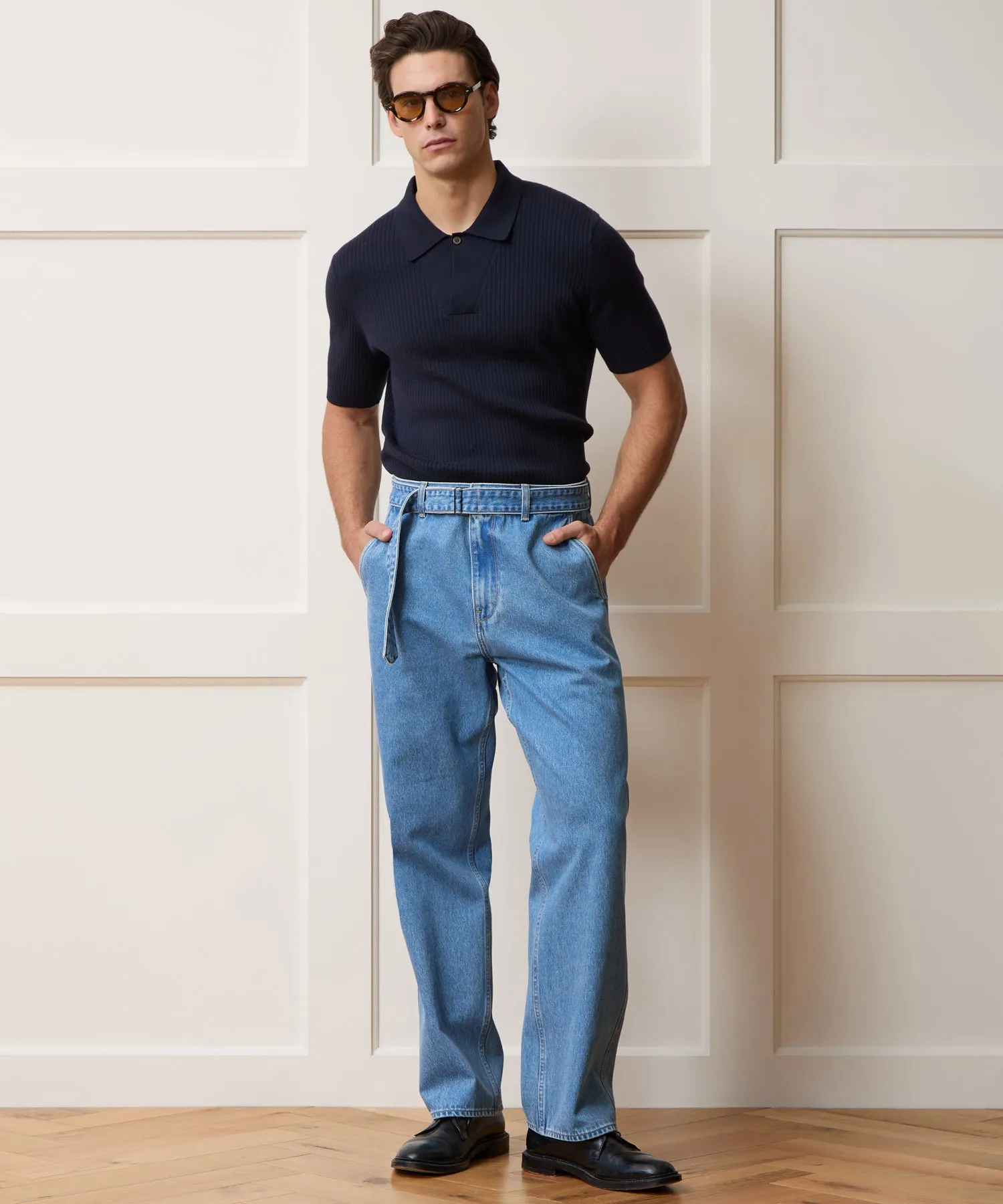 Cotton-Cashmere Sweater Polo sold by Todd Snyder product image thumbnail 5