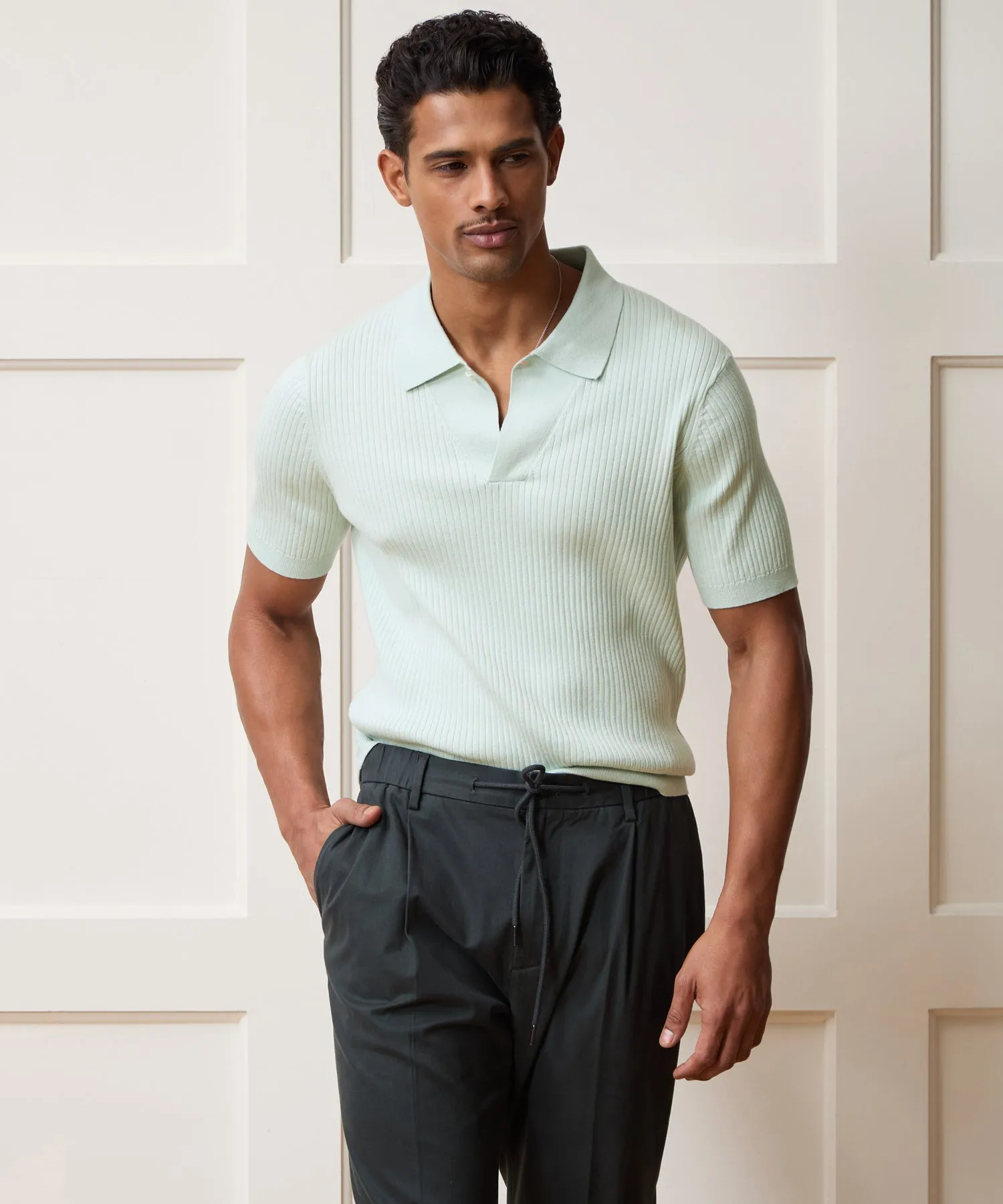 Cotton-Cashmere Sweater Polo sold by Todd Snyder product image thumbnail 2