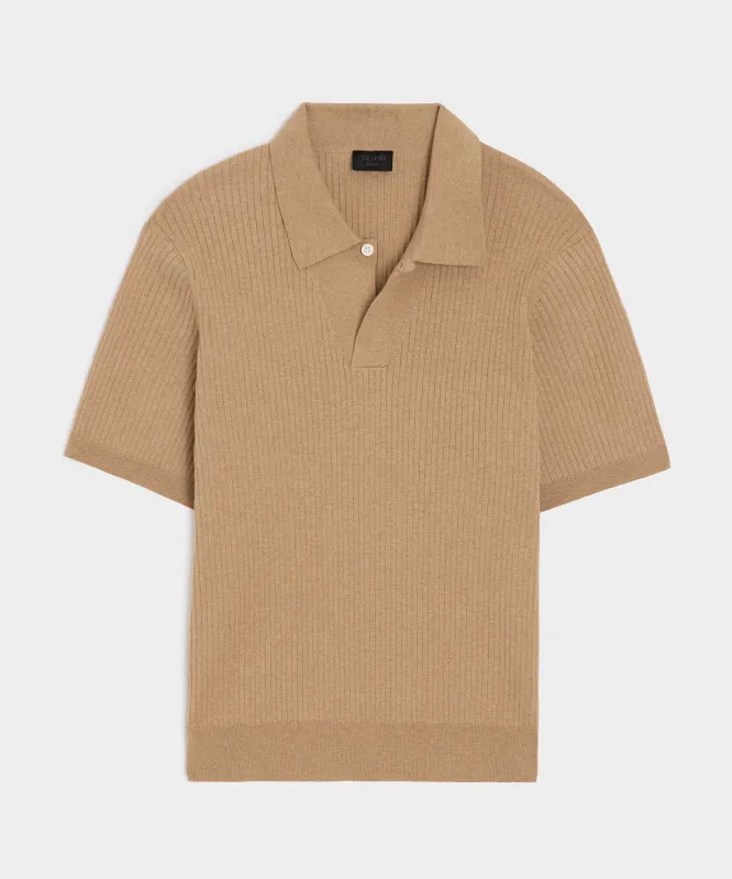Cotton-Cashmere Sweater Polo sold by Todd Snyder