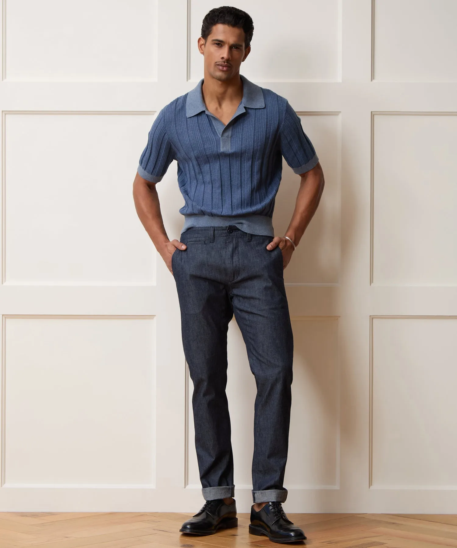 Casanova Sweater Polo sold by Todd Snyder product image thumbnail 5