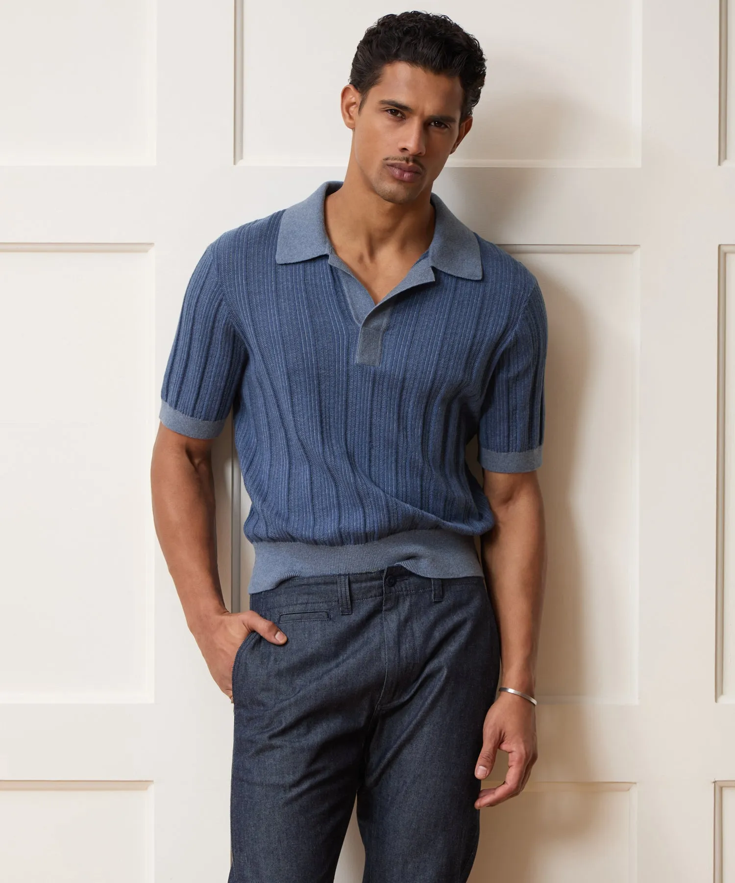 Casanova Sweater Polo sold by Todd Snyder product image thumbnail 2