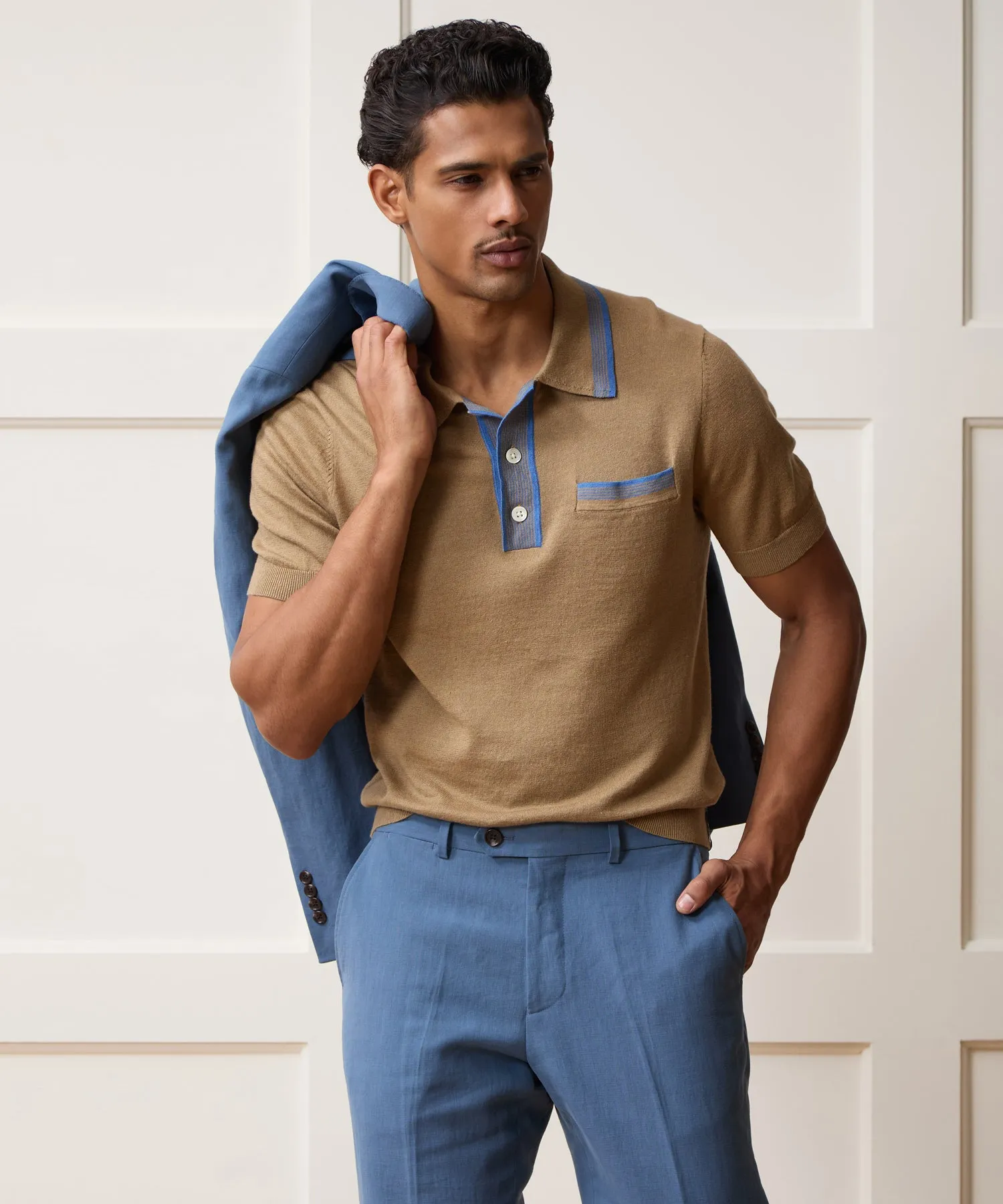 Mojave Sweater Polo sold by Todd Snyder product image thumbnail 2