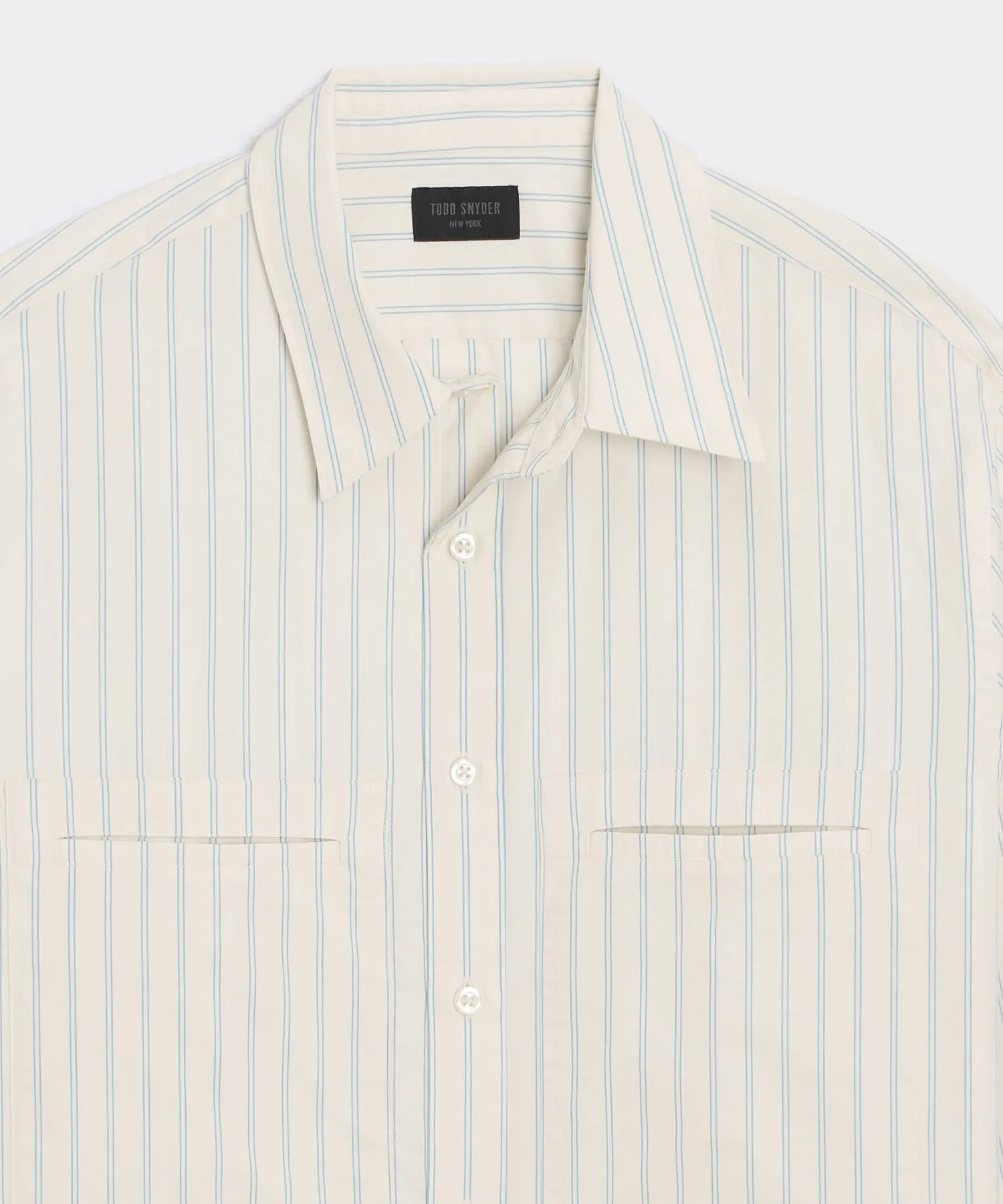 Welt Pocket Poplin Big Shirt sold by Todd Snyder product image thumbnail 5