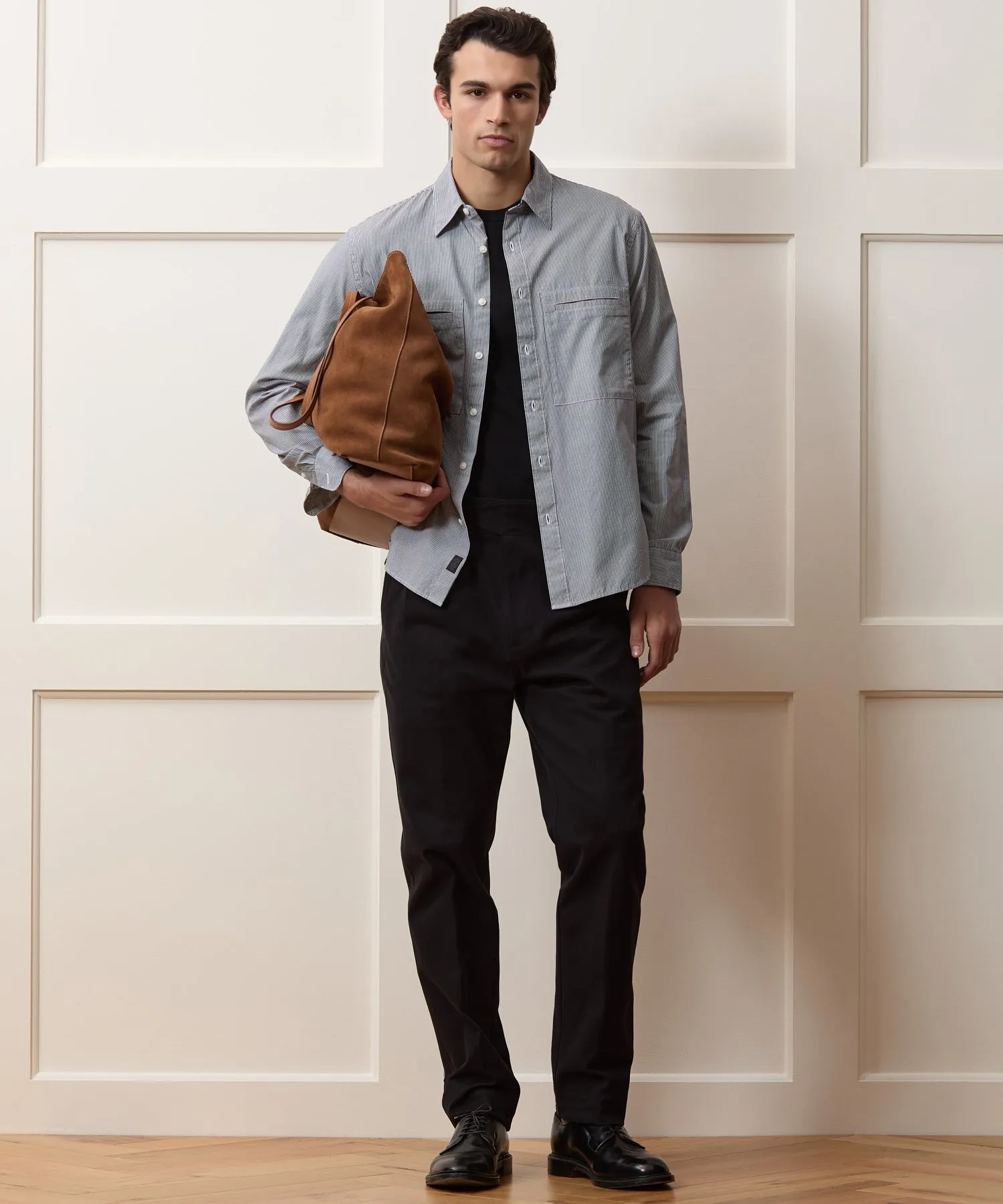 Welt Pocket Poplin Big Shirt sold by Todd Snyder product image thumbnail 5