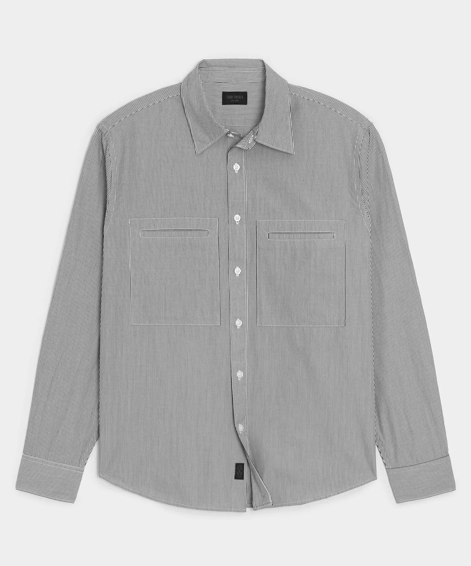 Welt Pocket Poplin Big Shirt sold by Todd Snyder