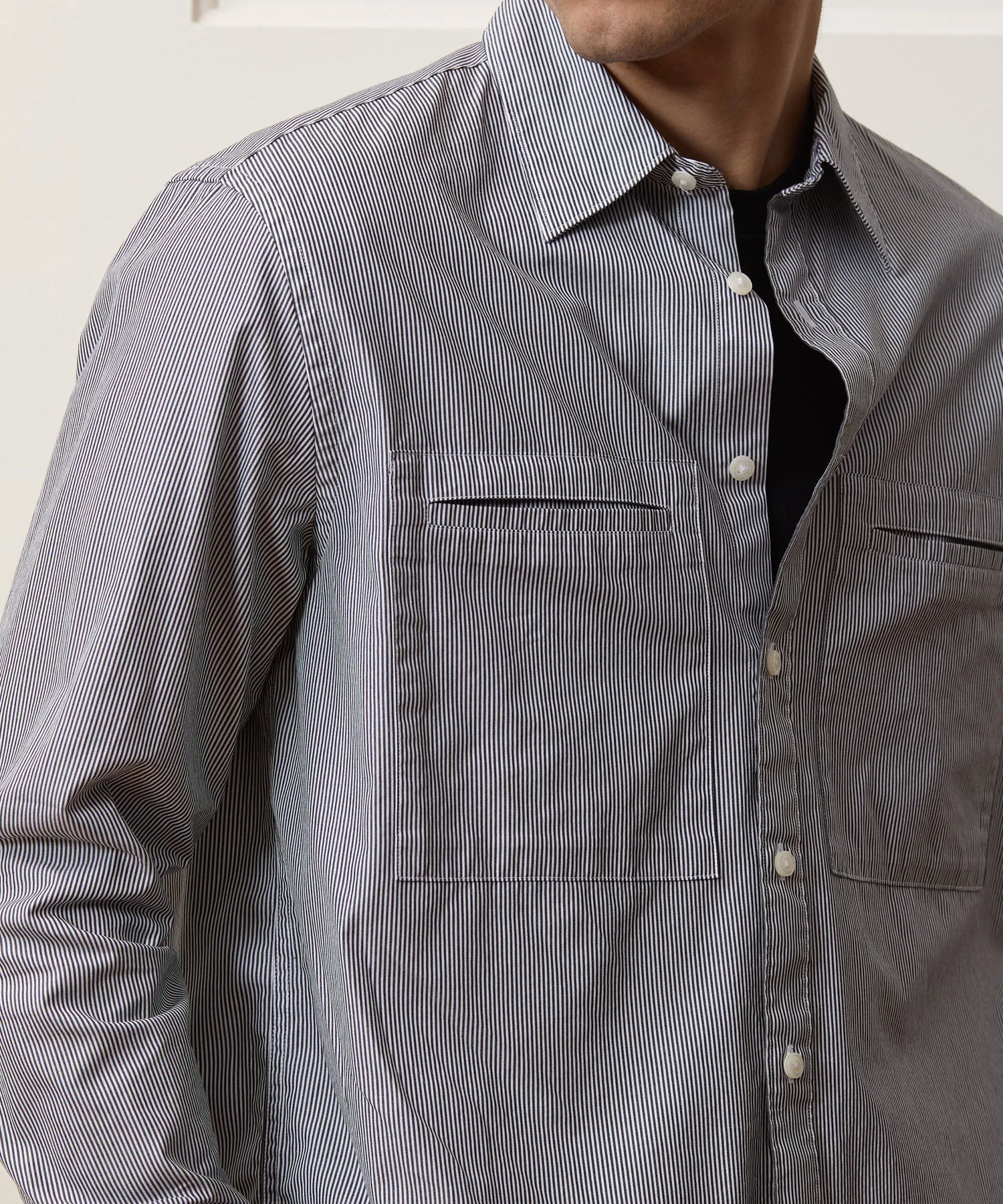 Welt Pocket Poplin Big Shirt sold by Todd Snyder product image thumbnail 3