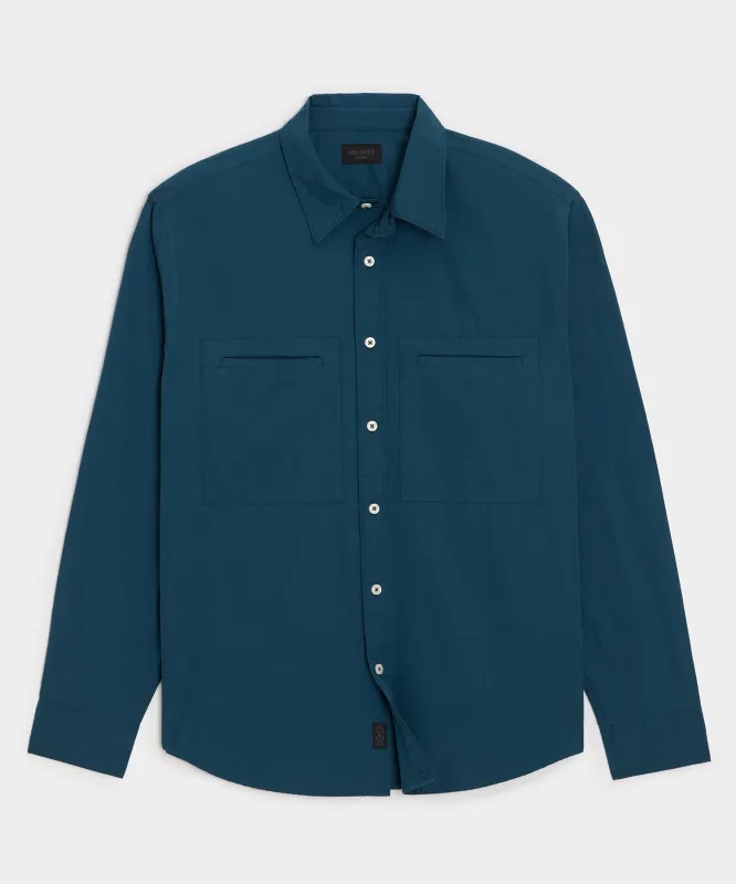 Welt Pocket Poplin Big Shirt sold by Todd Snyder