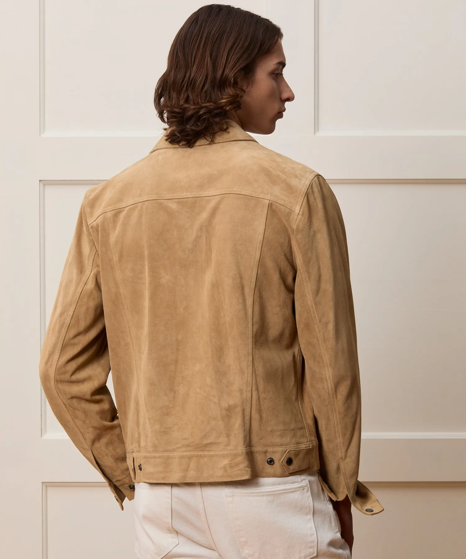 Italian Suede Snap Dylan Jacket sold by Todd Snyder product image thumbnail 5