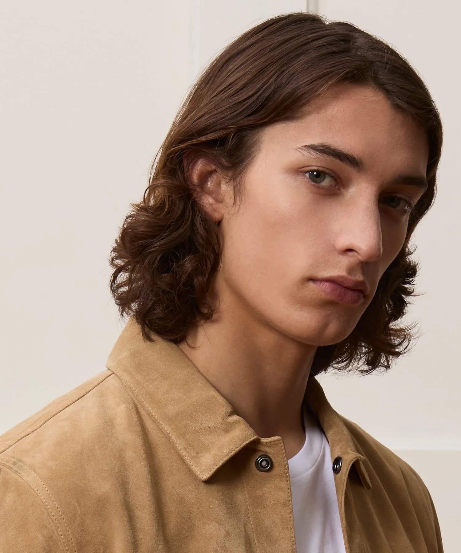 Italian Suede Snap Dylan Jacket sold by Todd Snyder product image thumbnail 4