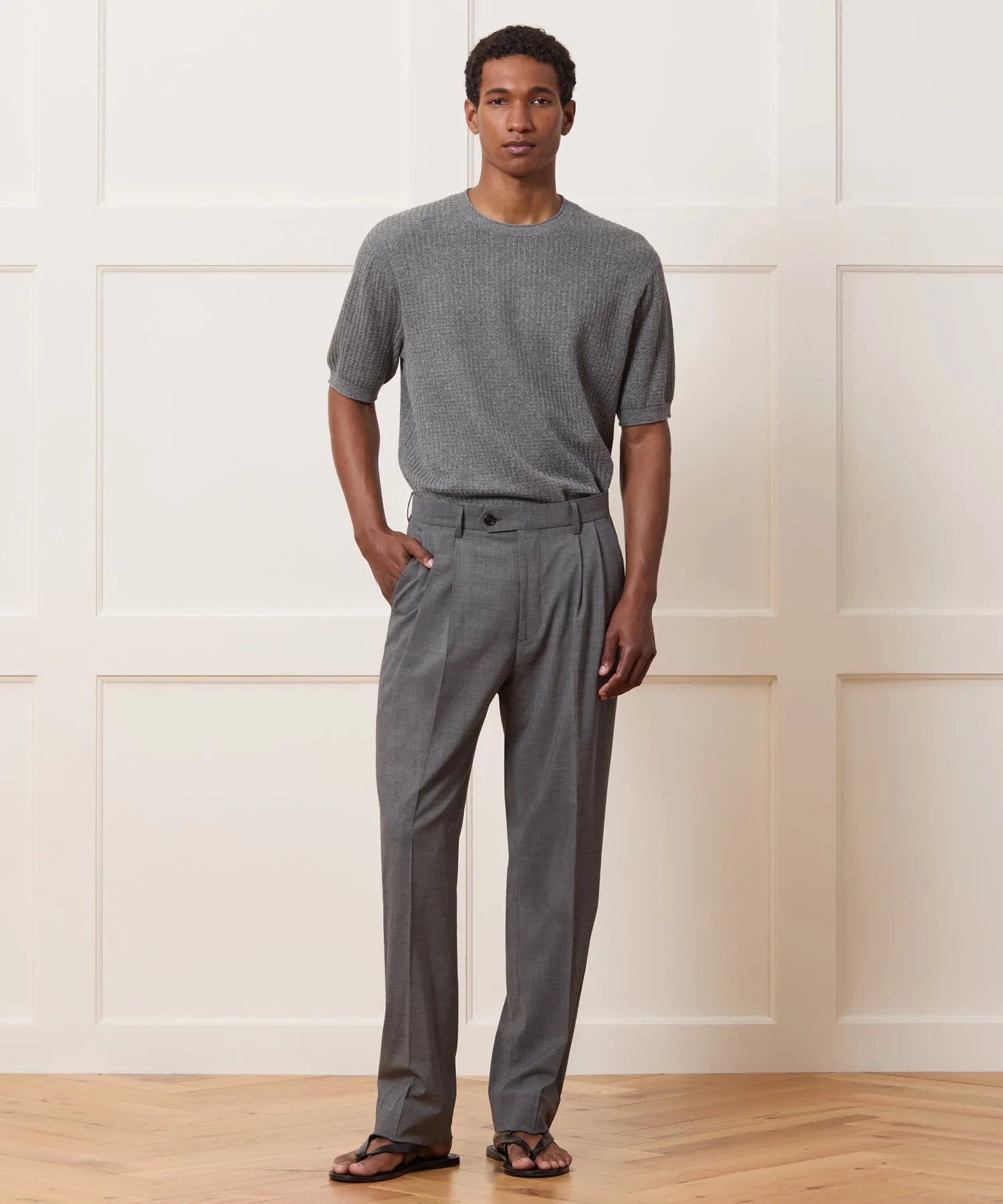 Linen Waffle Tee sold by Todd Snyder product image thumbnail 3