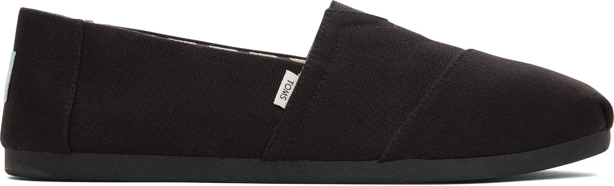Alpargata Classic - All Black Recycled Cotton Canvas sold by Toms