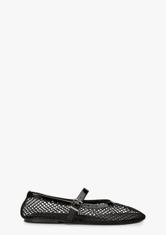 Mia Black Mesh/Patent sold by Tony Bianco