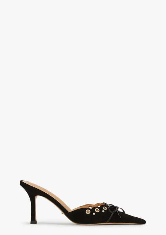Shae Black Suede sold by Tony Bianco
