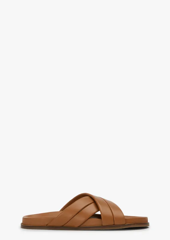 Levi Tan Nappa Sandals sold by Tony Bianco