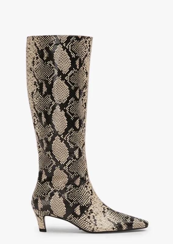 Vixon Ecru Snake Calf Boots sold by Tony Bianco