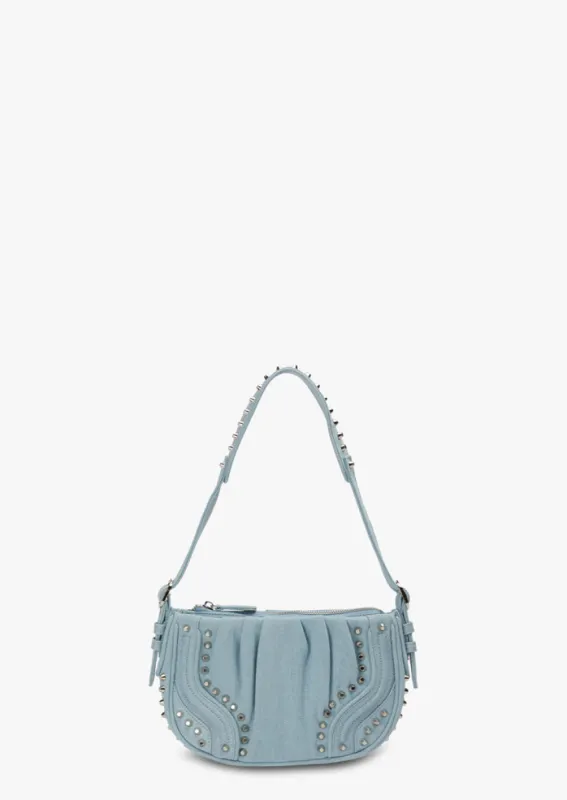 Montreal Blue Denim Shoulder Bag sold by Tony Bianco