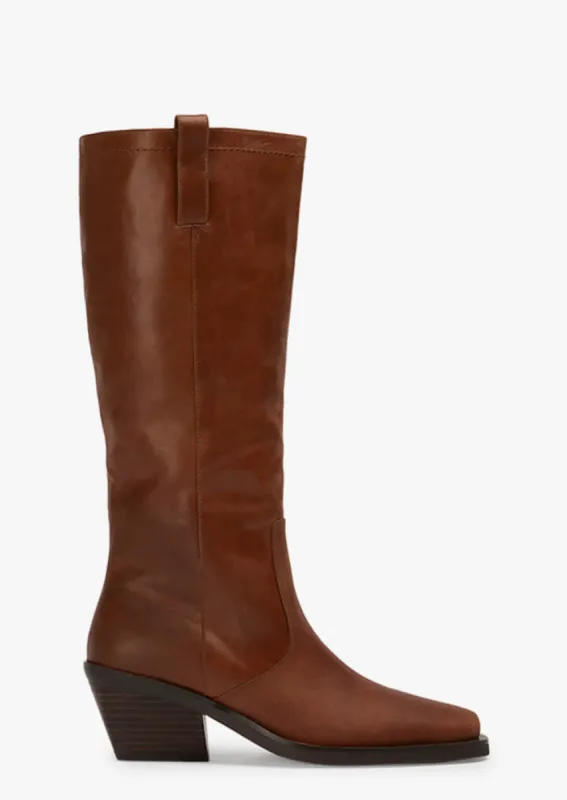 Kastro Cognac Calf Boots sold by Tony Bianco