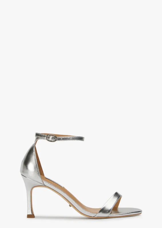 Jaylo Silver Nappa Metallic Heels sold by Tony Bianco